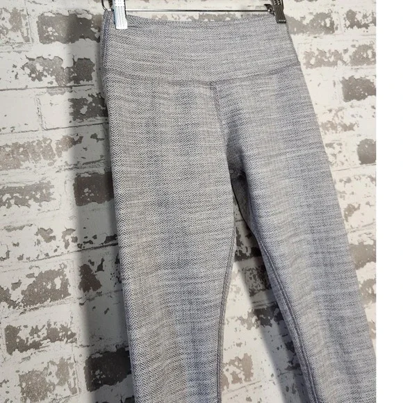 Kyodan Leggings Women's Small Gray Herringbone Athletic Yoga Lounge High Waist - Picture 4 of 16